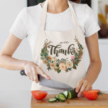 Tablier Thanksgiving Autumn Watercolor Boho Floral Wreath<br><div class="desc">Thanksgiving Autumn Watercolor Boho Floral Wreath Apron</div>