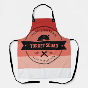 Tablier Thanksgiving Funky Turkey Squad Hipster