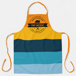 Tablier Thanksgiving Funny Modern Stripe personnalisée