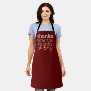 Tablier Thanksgiving super typographie design 2