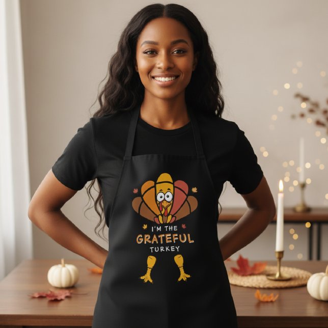 Tablier Thanksgiving Turquie Famille Correspondante Amical (Thanksgiving Turkey Family Matching Friendsgiving Apron
)
