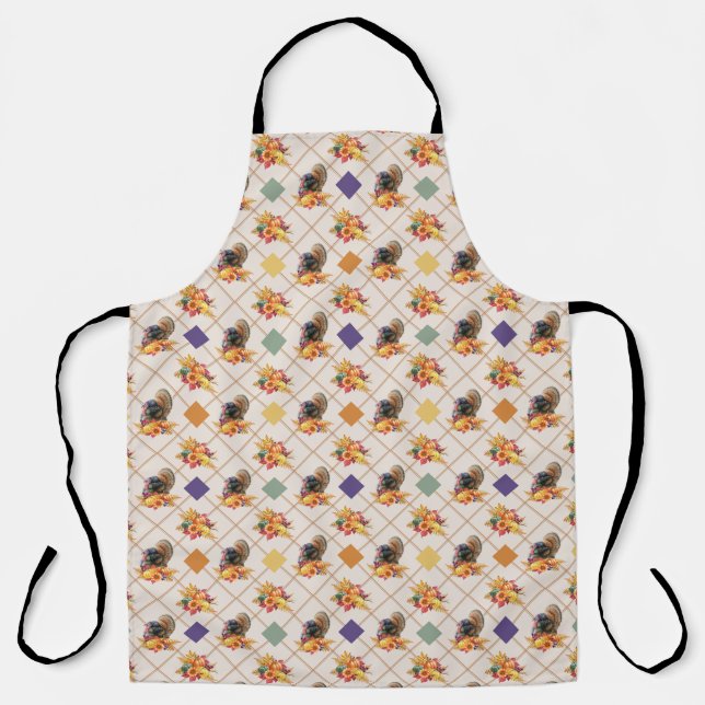 Tablier Thanksgiving Turquie Holiday Apron (Recto)