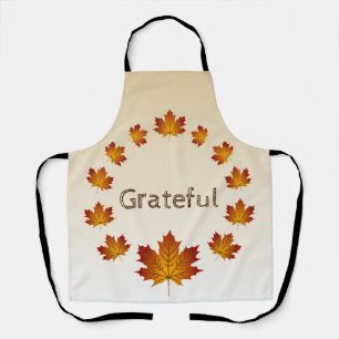 Tablier Thanksgiving Wreath Grateful Simple Feuilles d'éra