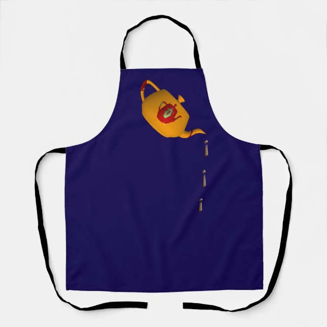Tablier Théière Double Goutte à Goutte Dr Blue Serveur Che (Recto)