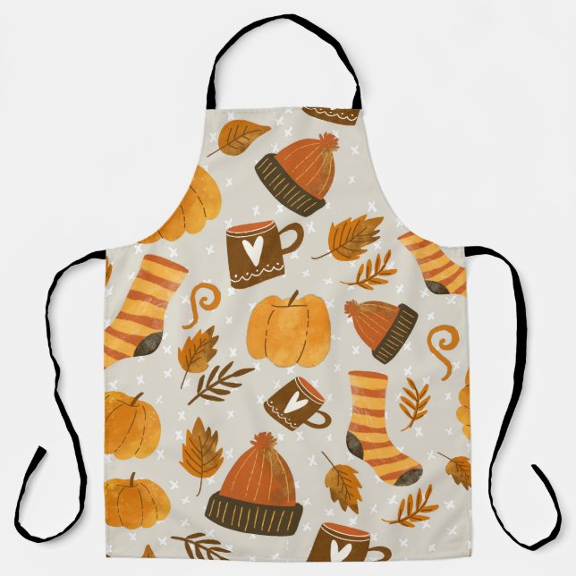 Tablier Thème d'automne Motif en mosaïque (Recto)