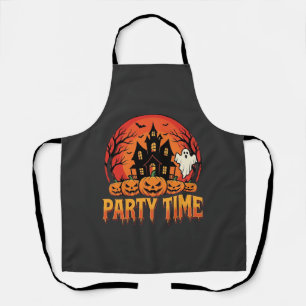 Tablier Thème de fête Halloween Fantôme Citrouille Design_