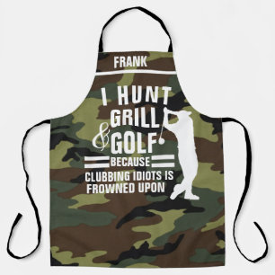 Tablier Thème de golf personnalisé Apron, Chasse amusante