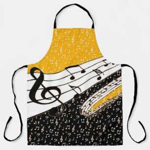 Tablier thème musical or