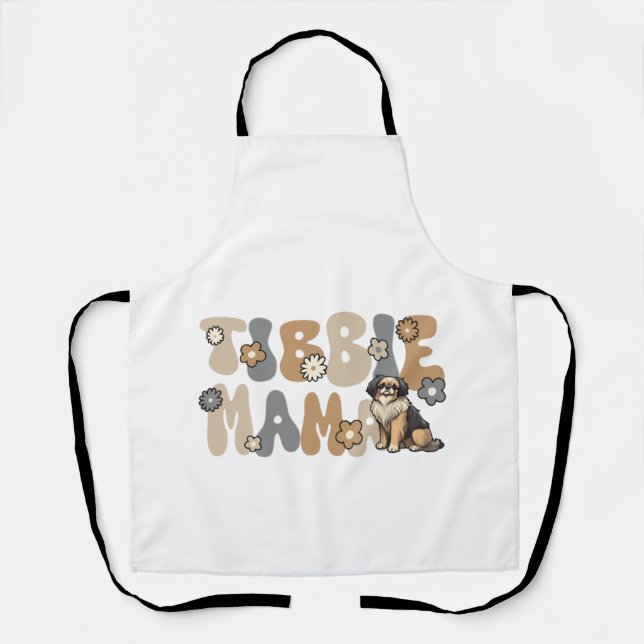 Tablier Tibetan Spaniel Groovy Tibbie Maman (Recto)