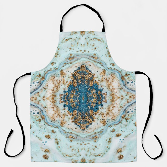 Tablier Tiffany Gold : Marbre de luxe sans fil (Recto)