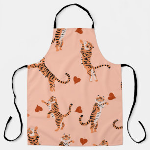 Tablier Tigers Feuilles d'automne : Motif de saut Vintage