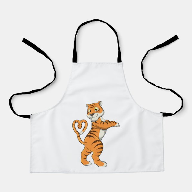 Tablier Tigre au cœur (Recto)