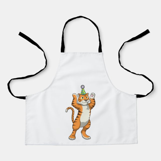 Tablier Tigre avec parti casquette (Recto)