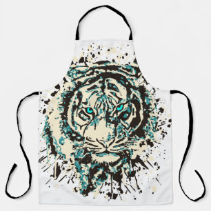 Tablier Tigre de Sibérie Dessin de tigre coloré ABSTRA