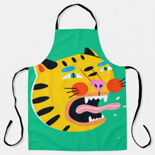 Tablier Tigre drôle Abstrait