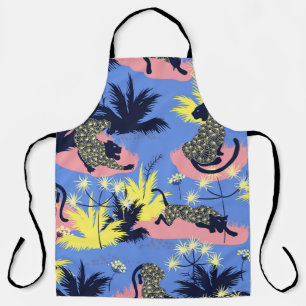 Tablier Tigre géométrique, léopard : motif pour enfants.
