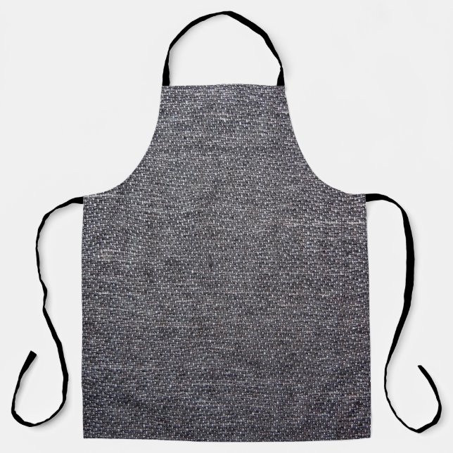 Tablier tissu gris noir (Recto)