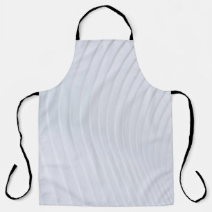 Tablier Tissu rayé blanc et gris