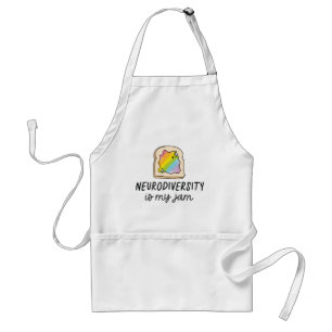 Tablier Toast au Rainbow Neurodiversité Est Mon Truc