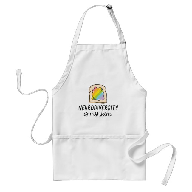 Tablier Toast au Rainbow Neurodiversité Est Mon Truc (Devant)