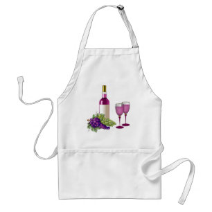 Tablier Toast de vin et de raisins