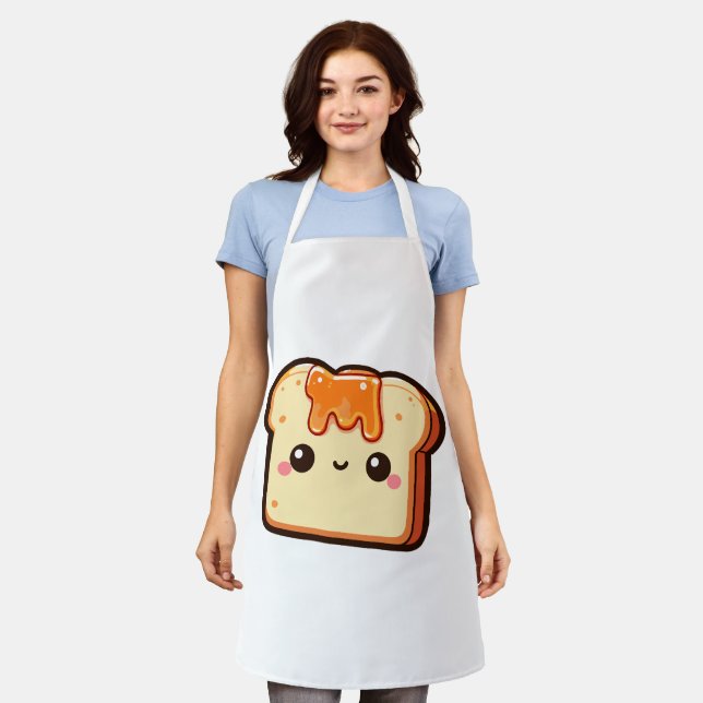 Tablier Toast mignon  (Porté)