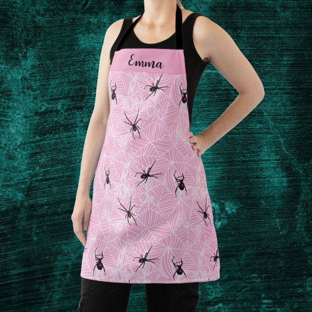 Tablier Toile d'araignée de veuve noire Rose pastel  (Créateur téléchargé)