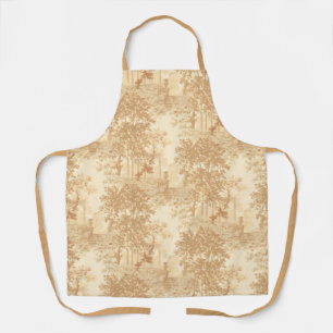 Tablier Toile Tan Paysage vintage avec Urnes et Colonnes