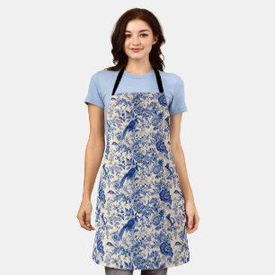 Tablier Toile vintage de Jouy Blue Apron