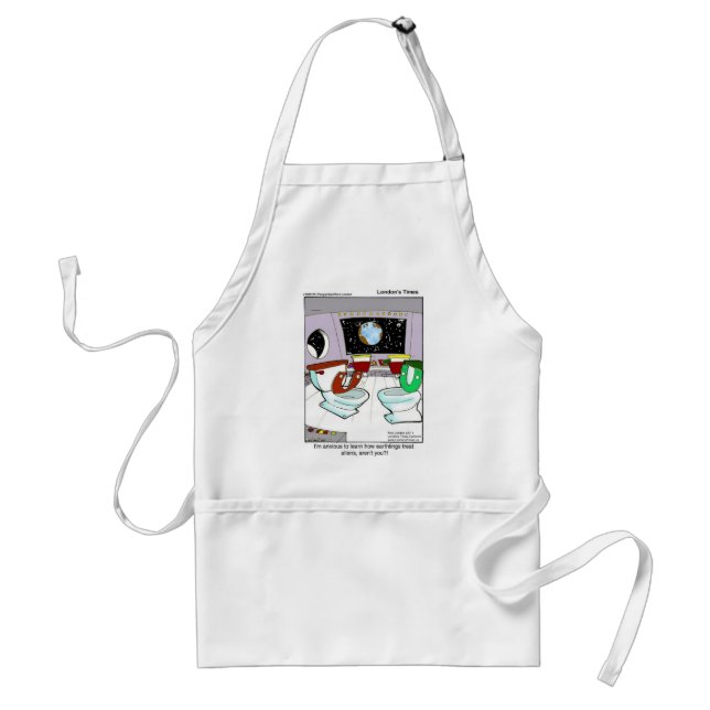 Tablier Toilettes de l'espace drôles T-shirts Mugs Cartes  (Devant)