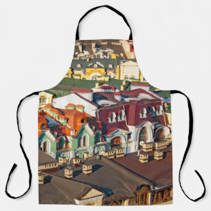 Tablier Toits colorés en hiver à Kiev, Ukrainevariegate