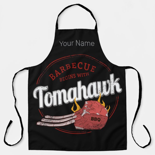 Tablier Tomahawk Steak Barbecue Fête des pères barbecue de (Recto)
