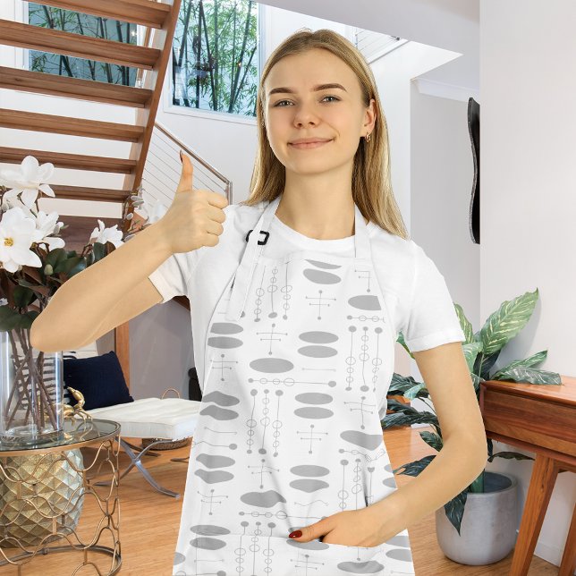 Tablier Tons Gris MCM Motif moderne tendance du milieu du  (Créateur téléchargé)