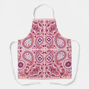 Tablier Tons Motifs Abstraits de marguerite rose