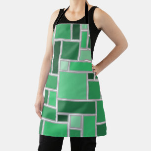 Tablier Tons verts