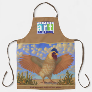 Tablier Topeka Art Guild Desert Chicken par S. Holladay
