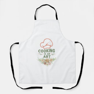 Tablier Torchon de cuisine L'art de cuisiner | Élégant flo