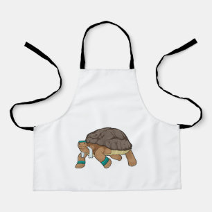 Tablier Tortue comme coureur avec serviette