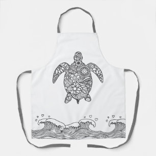 Tablier Tortue de mer Mandala