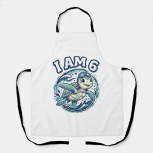 Tablier Tortue de mer mignonne Je suis un t-shirt vintage