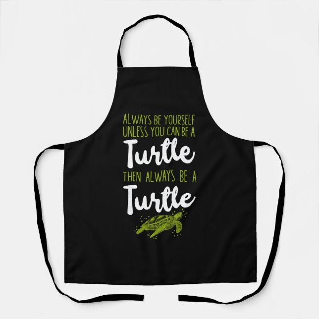 Tablier Tortue de mer Soyez toujours (Recto)