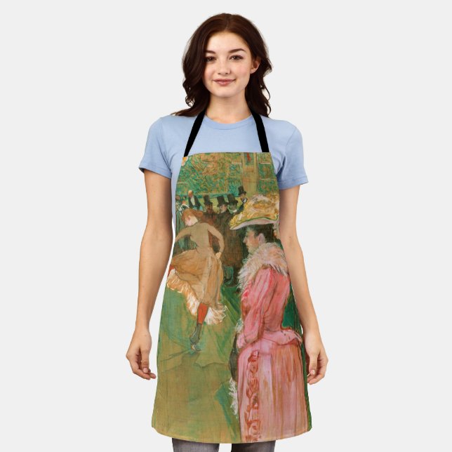 Tablier Toulouse-Lautrec - Au Rouge, La Danse (Porté)