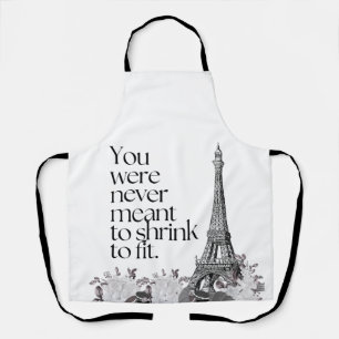 Tablier Tour Eiffel de Paris Art mural de citation motivat