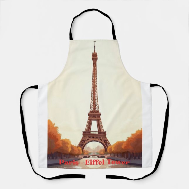 Tablier Tour Eiffel de Paris Cornhole – Conception de voya (Recto)