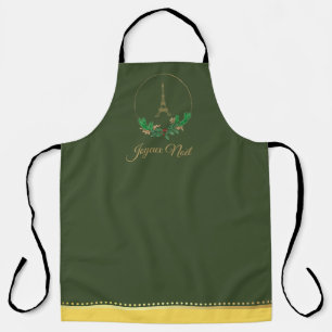 Tablier Tour Eiffel Joyeux Noel Apron