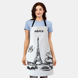 Tablier Tour Eiffel Paris Tour Rouge Scooter Apron