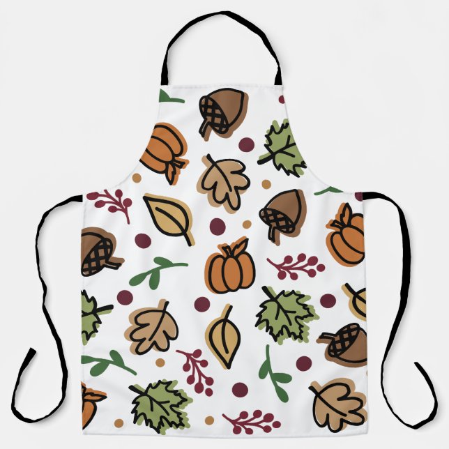 Tablier Tourner les glaces citrouilles feuille (Recto)