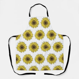 Tablier Tournesol, botanique, cadeau pour femmes