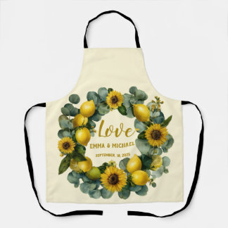 Tablier Tournesol Lemon Wreath Love Design
