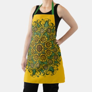 Tablier Tournesol Mandala Nature Lover Tournesols Floral